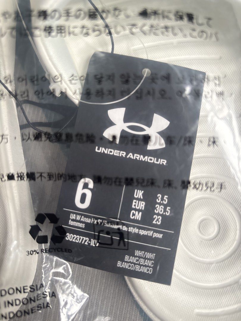 Under Armour Slippers Size 6 (Category: Slippers and slides) located in Caloocan City. Submitted by momsorusmnl (Listing ID 1460006127, Image 2). Description: .