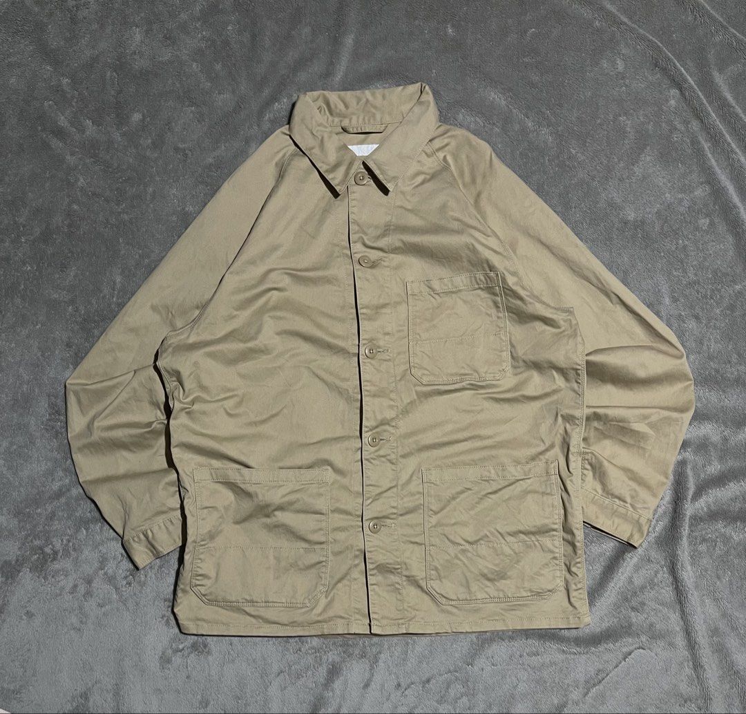 Uniqlo Chore Workwear Jacket (Category: Coats, Jackets and Outerwear) located in Davao. Submitted by batz11 (Listing ID 1460095548, Image 1). Description: UNIQLO CHORE JACKET Condition: Excellent condition Color rate: 10/10 Dimensions: 24 x 30 24 width/ 30 length NO ISSUE ❌ DAVAO CITY LOCATION 📍 CAN SHIP THRU J&T 🚚 DM IF INTERESTED 📥.