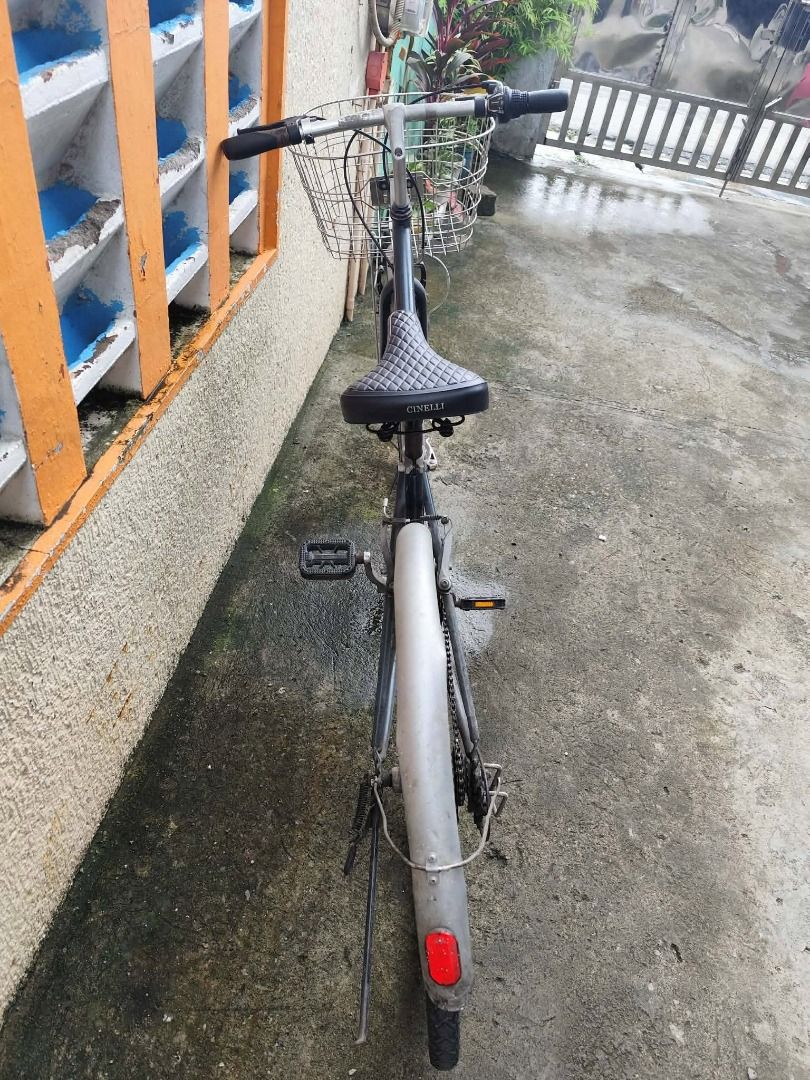 Used Bicycle w/ Basket For Sale (Read Description) (Category: Bicycles) located in Caloocan City. Submitted by oddcrystal.0742ab (Listing ID 1459935748, Image 3). Description: Japan bike for sale w/ basket Negotiable Price Issue: Matagal nang nakastock Address: Longos, Meycauayan City, Bulacan.
