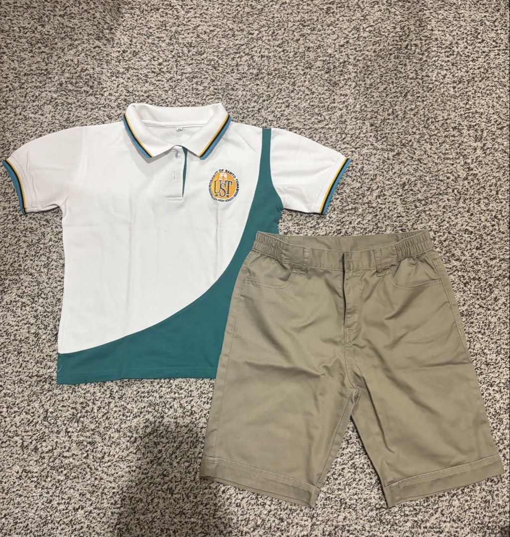 UST SHS Type B Uniform (Category: Shirts) located in Olongapo. Submitted by juliannaceline (Listing ID 1460076024, Image 1). Description: UST SHS Type B Girls uniform. Slightly used. Size medium .