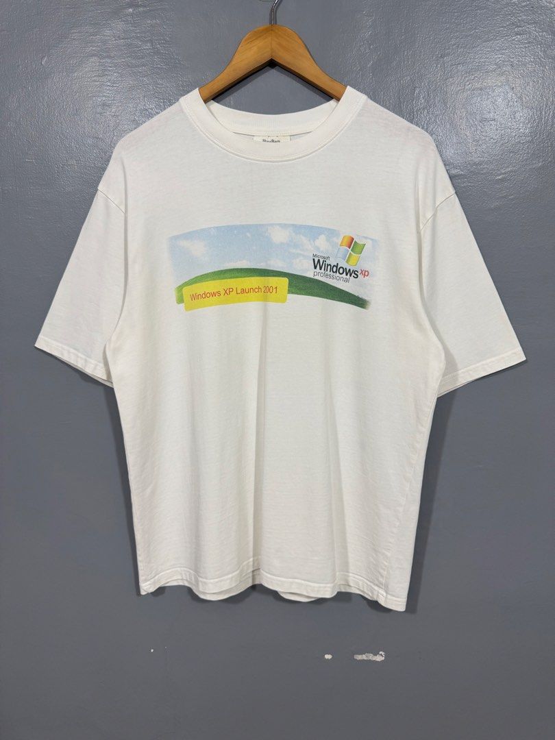 Vintage 2001 Microsoft Windows XP Launch Shirt (Category: Tshirts & Polo Shirts ) located in Manila. Submitted by sophisticatedgoons (Listing ID 1459939707, Image 1). Description: Vintage 2001 Microsoft Windows XP Launch Size: M Dimes : 22" x 27.5" Still in great condition even its vintage No issue * Same as worn by Rosé of Blackpink from her tour in Vietnam*.