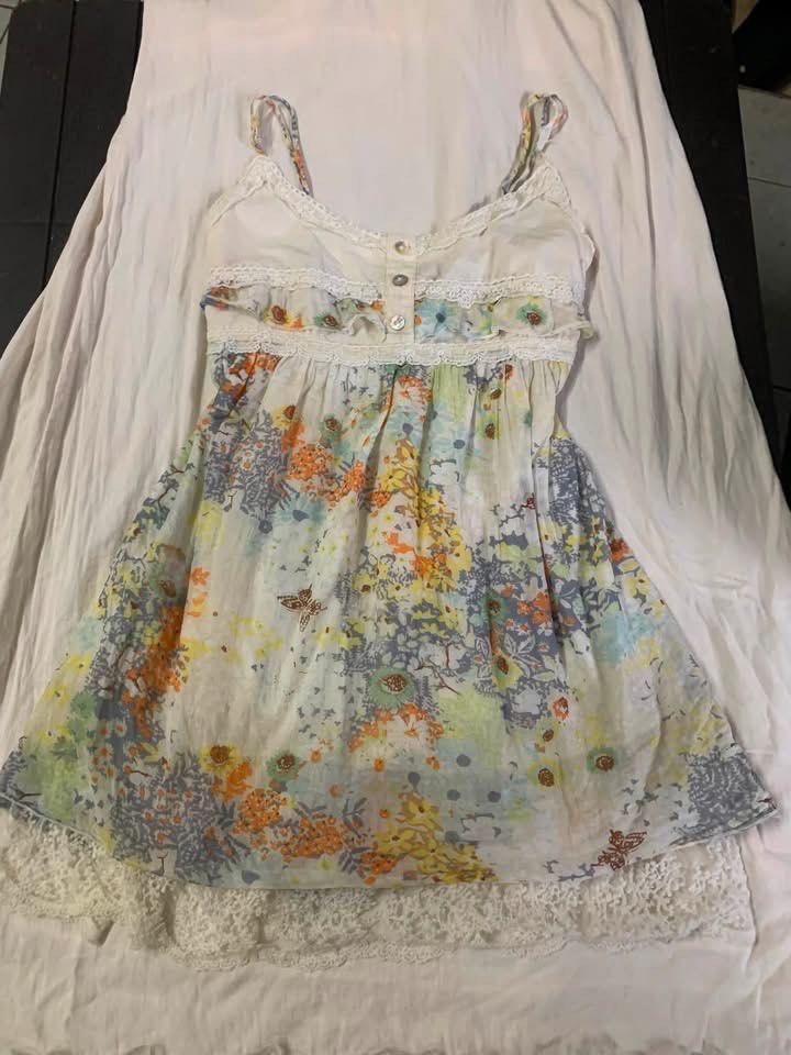 Vintage Babydoll top (Category: Dresses) located in Antipolo. Submitted by jhayvelfinds (Listing ID 1460024119, Image 1). Description: JP VINTAGE BABYDOLL 🌼 Brand: 設計屋 Design a House Condition: 9/10 minor flaws Pwedeng pang top, pang dress, o pang inner sa cardigan Mori girl / cottagecore aesthetic 💌.