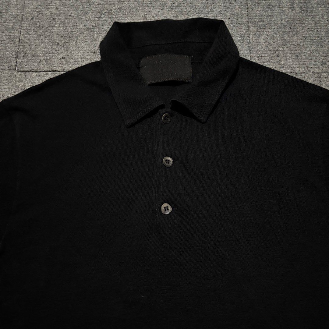 Vintage Prada Plain Polo Shirt (Category: Tshirts & Polo Shirts ) located in Cavite. Submitted by gemsouttanowhere (Listing ID 1460081219, Image 2). Description: 19x25 No issue Excellent condition .