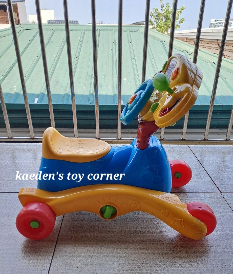 Vtech Grow & Go Ride on (Category: Infant Playtime) located in Cebu City. Submitted by kaedenscebu (Listing ID 1460068673, Image 3). Description: Vtech Grow & Go Ride on ▪︎Age suitable : 6 to 36monts old ▪︎Versatile 3n1 convertible toddler toy ▪︎2n1 Mode ( Rocker & Ride on ) ▪︎Led Learning Display ▪︎Turning steering wheels & horn ▪︎Learning & music mode ▪︎Teaches alphabet ,numbers , shapes & many more ▪︎Battwry not included ▪︎Srp 4999 Preloved in