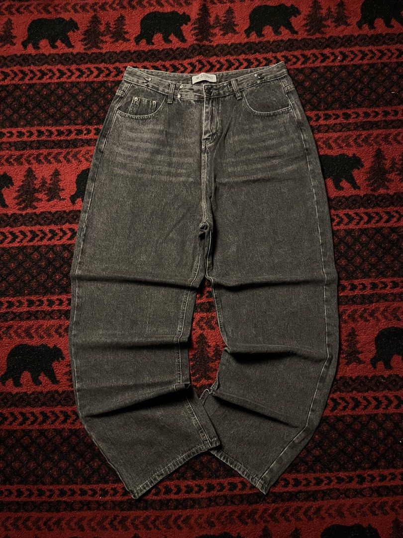 W. STUDIO | Acid Washed Baggy Pants (Category: Jeans) located in Manila. Submitted by pgarments (Listing ID 1459991667, Image 3). Description: Size:33-34” Length:44” Thighs:12” LegHole:10” Material Quality:hard denim Issue:none.