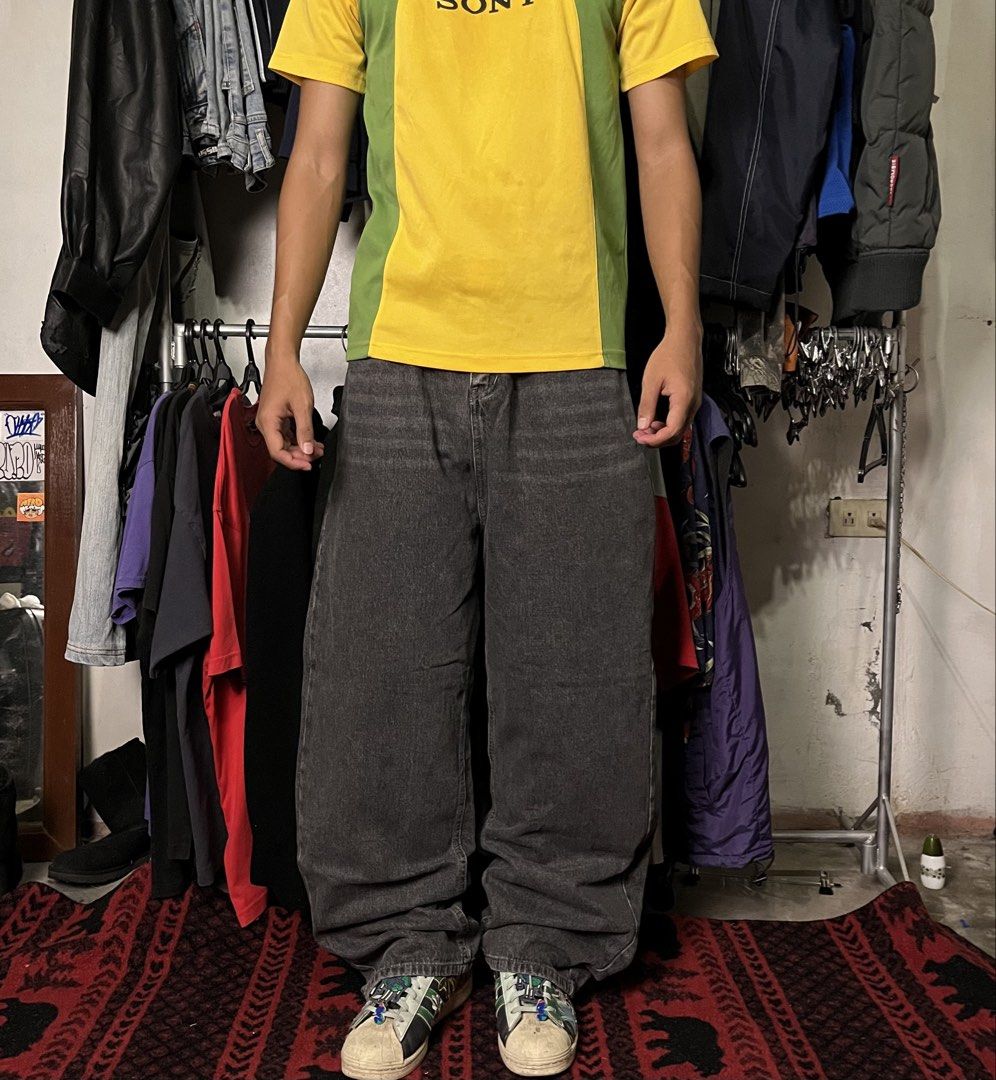 W. STUDIO | Acid Washed Baggy Pants (Category: Jeans) located in Manila. Submitted by pgarments (Listing ID 1459991667, Image 1). Description: Size:33-34” Length:44” Thighs:12” LegHole:10” Material Quality:hard denim Issue:none.