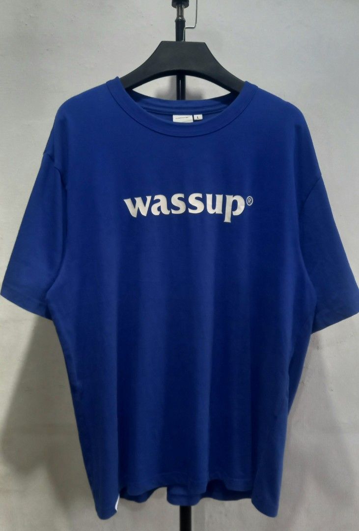 Wassup Blue T-shirt Size L (Category: Tshirts & Polo Shirts ) located in Tarlac. Submitted by den420 (Listing ID 1459986702, Image 1). Description: - Classic blue t-shirt with 'wassup' logo on the front. - Comfortable for everyday wear. - Size: Large (L)..