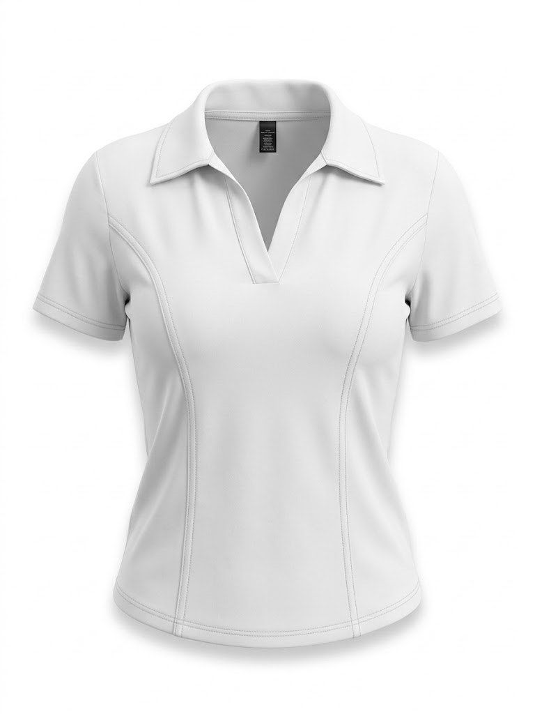 White Short Sleeve Polo Shirt (Category: Blouses) located in Paranaque City. Submitted by ackimmmm (Listing ID 1460013339, Image 1). Description: - Classic white polo shirt - Short sleeves - V-neck collar - Subtle side stitching details - Comfortable and versatile - Perfect for everyday wear or active pursuits - Easy to pair with any outfit.