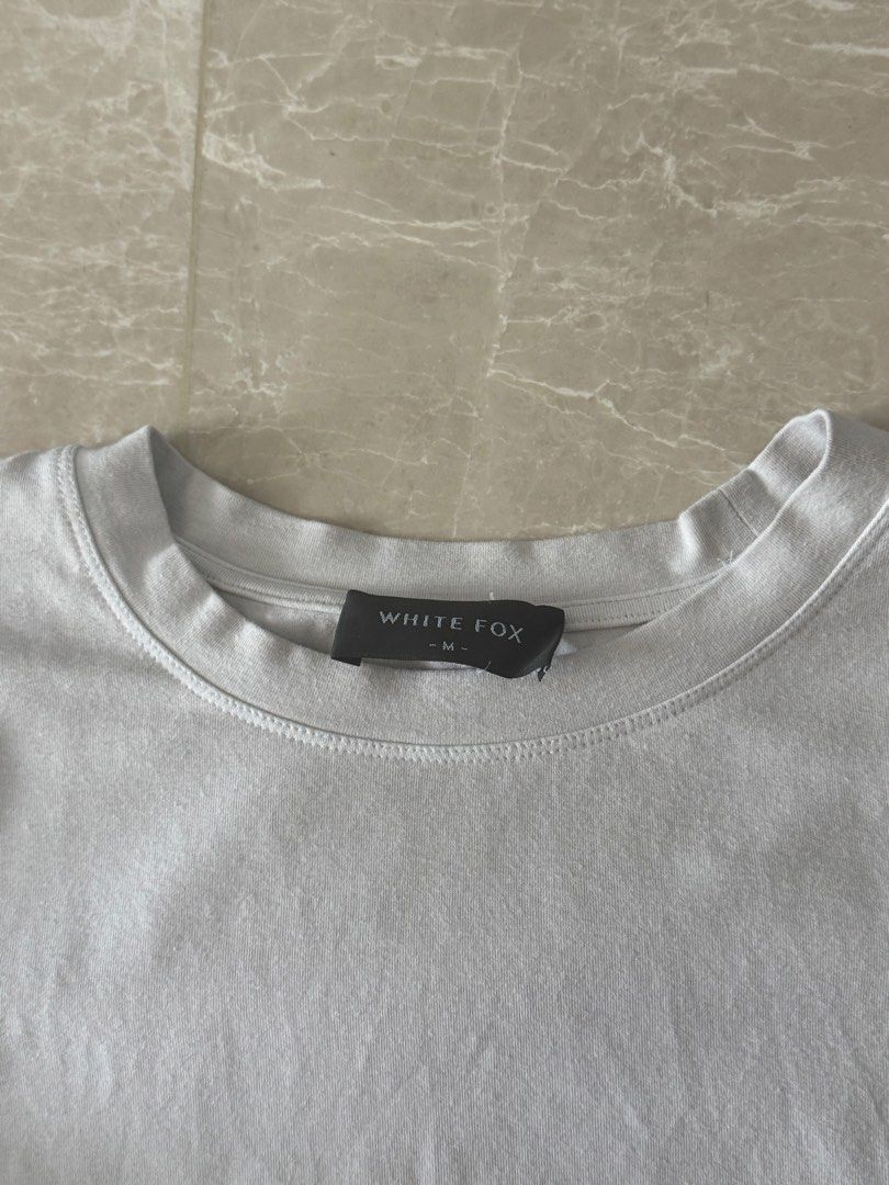 Whitefox White Basic Tee (Category: Shirts) located in Singapore. Submitted by yoojinkwon (Listing ID 1459957760, Image 2). Description: .