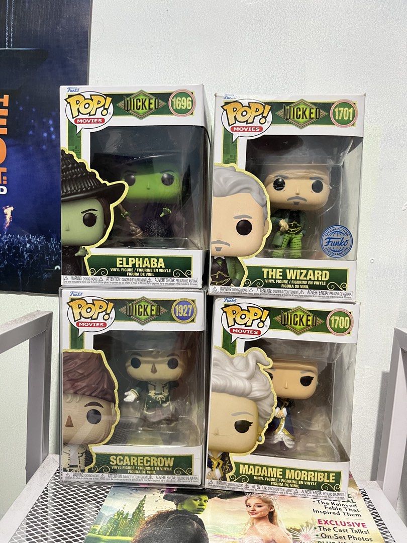 Wicked Funko pop set (Category: Designer & Blind Box Toys) located in Quezon City. Submitted by chwehansol17 (Listing ID 1460020859, Image 1). Description: all for 1,200 📍Marikina City.