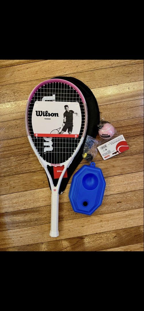 Wilson Pink Burn 113 Tennis Racket (Category: Racket and Ball Sports) located in San Juan City. Submitted by thrift.closet (Listing ID 1460092105, Image 2). Description: [Wilson tennis racket] [pink racket for beginners] [on-hand] WILSON PINK BURN 113 💗 - 113 square inches - 259g - grip size 1 - perfect for beginner tennis players - with freebies :) Feel free to pm me for other models, I’ll try to source for you! ✅ Gcash/ bank transfer 💬 PM me 