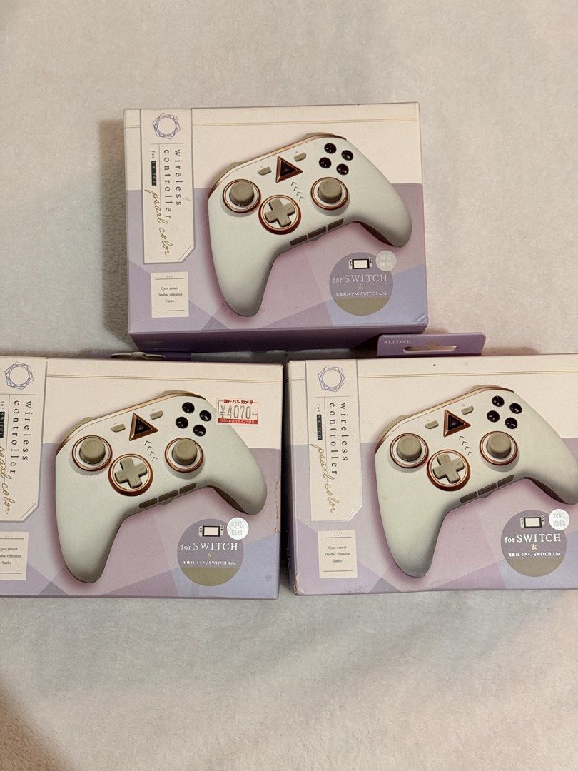 TAKEALL Wireless Controller for Nintendo Switch (Category: Nintendo) located in Manila. Submitted by yuriken_ (Listing ID 1459978699, Image 1). Description: Brandnew Take 2 pcs from Japan 🇯🇵 The item was stock Buy at your own risk .