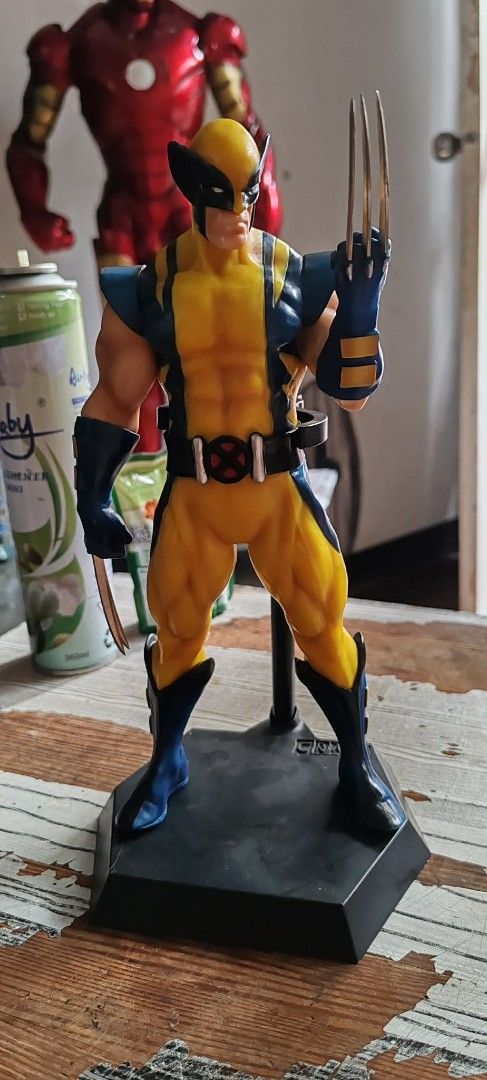 Wolverine and Rob Lucci Action Figures with Stands (Category: Figurines & Statues) located in Manila. Submitted by therealwels (Listing ID 1460014525, Image 1). Description: - Set includes Wolverine and One Piece Rob Lucci action figures. - Wolverine features authentic metal claws. - Rob Lucci comes with a unique cloud stand. - Both figures are displayed on their original bases. - Please note: The cloud stand has visible cracks. - Perfect additio