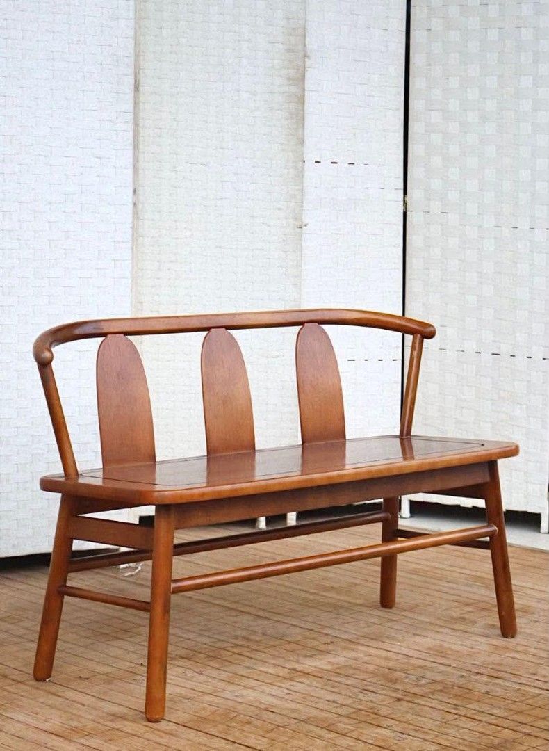 Wooden Sofa (Category: Sofas) located in Meycauayan. Submitted by marygracecasimiro (Listing ID 1459980614, Image 2). Description: JAPAN SURPLUS FURNITURE SOLID WOOD 2 SEATERS BENCH CHAIR WITH BACK REST Size 39.5L x 16.5W x 16.5SH x 26.5H in inches (AS-IS ITEM) *Minimal Scratch Only IN GOOD CONDITION💚🧡 Price:12,500.
