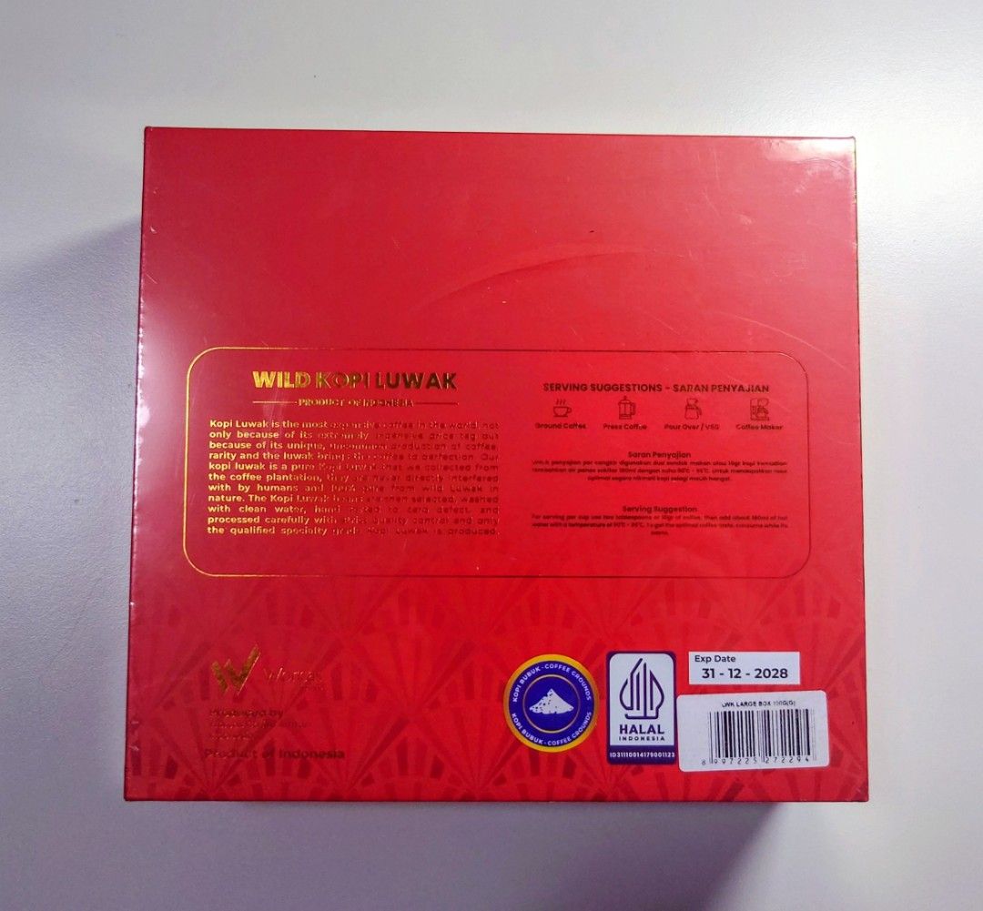 Workas Wild Kopi Luwak from Indonesia (Category: Beverages) located in Makati City. Submitted by ppomidyar (Listing ID 1460044531, Image 3). Description: 100 grams. From Indonesia.
