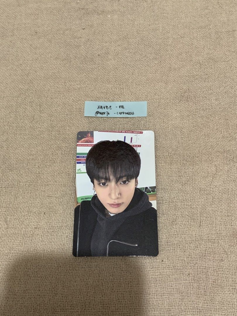 WTS JK POB (Category: K-Wave Merchandise) located in Quezon City. Submitted by user.jk (Listing ID 1460026459, Image 1). Description: JK POB ₱ 300 ╰› onhand ╰› x sensi ╰› mint condi (unless stated) ╰› payo / 50% nrdp ⊹ ࣪ ˖ dm to claim mop: gcash / maribank mod: JNT / meet up (sm north / morayta) .