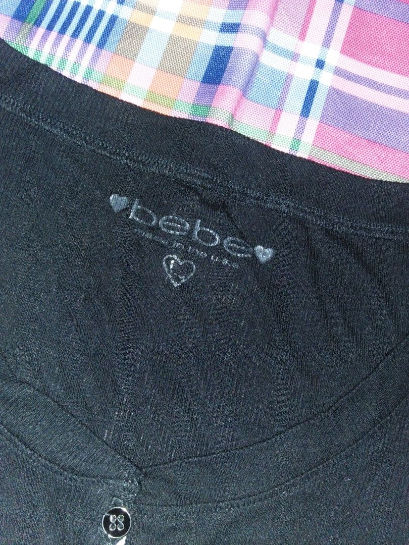Y2K BEBE (Category: Blouses) located in Cebu City. Submitted by imbapicker (Listing ID 1460034812, Image 2). Description: Y2K BEBE SIZE LARGE ISSUE PINHOLE (SEE LAST PIC) 350 +SHIPP DM IF INTERESTED 📩 LOCATION LAPU-LAPU CITY.