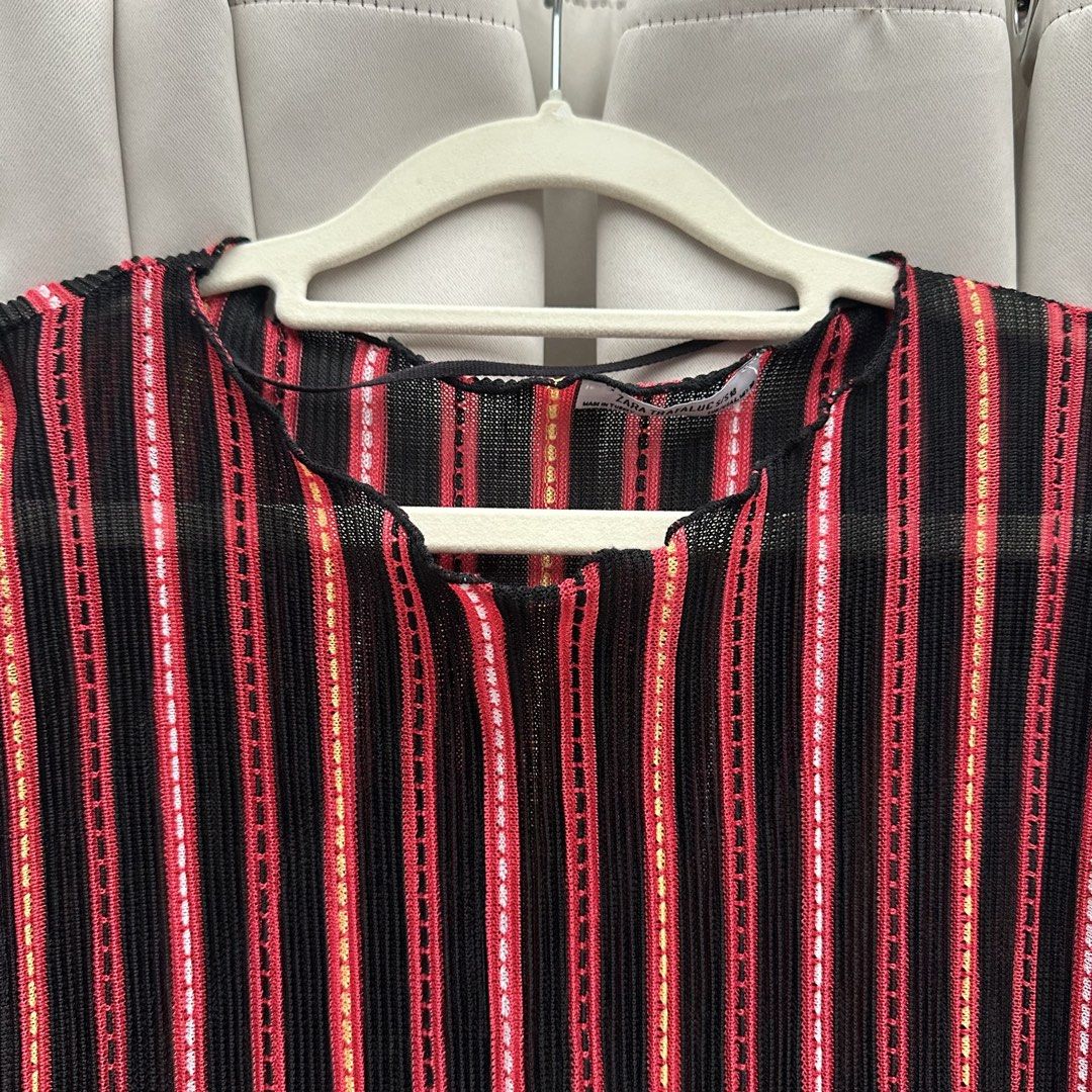 Zara Striped Longsleeve Dress (Category: Dresses) located in Cainta. Submitted by tooonico (Listing ID 1460039265, Image 3). Description: RFS: Decluttering MOP: GCash/Maya/Maribank/UB .