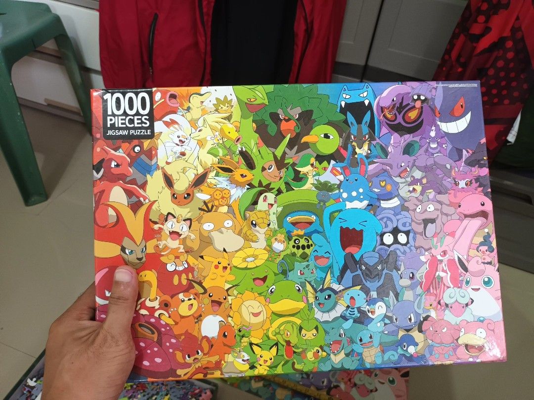 1000 Piece Pokemon Rainbow Gradient Jigsaw Puzzle (Category: Board Games & Puzzles) located in Irosin. Submitted by whanchore55263 (Listing ID 1460130145, Image 1). Description: - 1000-piece jigsaw puzzle - Features a rainbow gradient of Pokemon characters - Brand new and sealed box - Ideal gift for any Pokemon fan - Great for a fun, indoor activity - Can be displayed once completed - Assembled size: Approximately 70cm x 50cm.