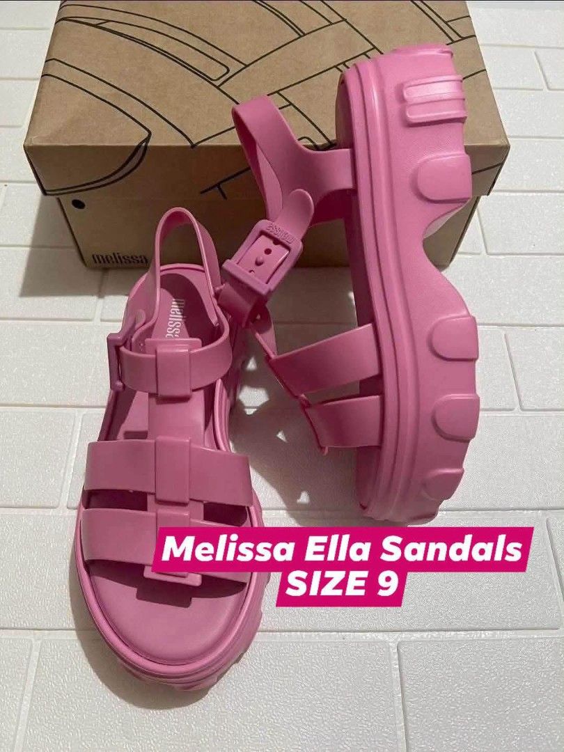 100% ORIGINAL & BRANDNEW MELISSA (Category: Sandals) located in Manila. Submitted by mydytrends (Listing ID 1460283024, Image 1). Description: 🩷NEGO PRICE FOR SURE MINER 🩷 - 100% Original & Brandnew Melissa Ella Sandals - Color: Pink - Size: 9 (UK 7 / EU 40) - Features a trendy chunky platform sole - Made with signature Melissa jelly material - Perfect for stylish everyday wear.