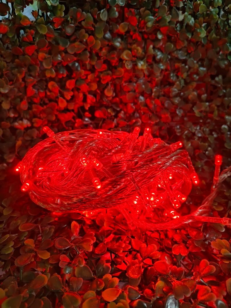 100LEDS Transparent String Lights (Category: Lighting) located in Manila. Submitted by glenndy_07 (Listing ID 1460171227, Image 2). Description: 100 LEDS Transparent String Lights Price: P195.00 Key Features: LED Count: 100 Length: 9meters Voltage: 220V Controller: Blinking or Steady Wire Colour: Transparent Certification: ICC Certified & Product Standard compliant Colours Available: White, Warm White, Yellow, Red, Green, Blue, Pink, Violet, Mult
