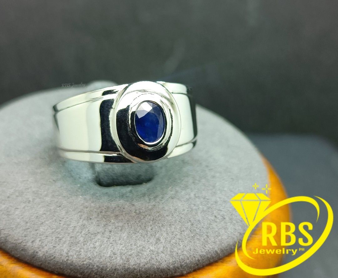14k African Blue Sapphire Mens Ring (Category: Jewelry) located in Manila. Submitted by rbsjewelry (Listing ID 1460188784, Image 3). Description: 14k African Blue Sapphire Mens Ring - Made to Order - .81 Carat Approx Natural Sapphire - Unheated, Earth-Mined: Africa - Solid 14k White Gold Setting - Available in Emerald, Citrine, Garnet - Ruby, Rhodolite, Tourmaline, Opal - Topaz, Spessartite, Zircon, Peridot - Demantoid, Aquamarine, Sphene - Jadei