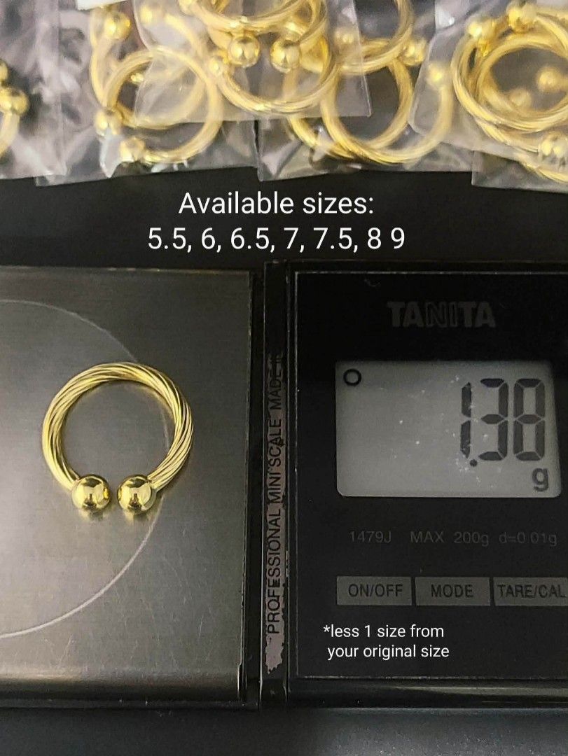 18k Saudi gold Chariol ring (Category: Rings) located in Manila. Submitted by bhelgoldseller2ndaccount (Listing ID 1460134602, Image 3). Description: New!!✨New!!✨New!! Authentic 18k Saudi Golds 💯pawnable/naisasanla 💯with high appraisal rate 💯good investment 💯Direct supplier price 👉OPEN for resellers 🌺please take time to evaluate their actual sizes and grams 👉Best panggift for all occasions ✅ Sold per grams not per piece Kya lowest price ✅W