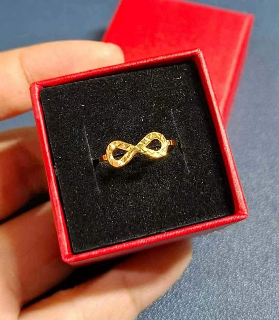 18K Saudi Gold Infinity Ladies Ring (Category: Rings) located in Caloocan City. Submitted by cheskhaionlinestore2.0 (Listing ID 1460161039, Image 3). Description: 18K Pure Saudi Gold Infinity Ring Size 6,7,8 ₱2500 only 📌 🍒 Pawnable/ Nasasangla💯 🍒 Brandnew 💯 🍒 Ship via JNT/ LBC 🍒 Lalamove for same day delivery 🍒 We accept COD COP with downpayment to avoid cancellation of orders ⚡ How to Order? Please feel free to message us directly 🙏🏻 C