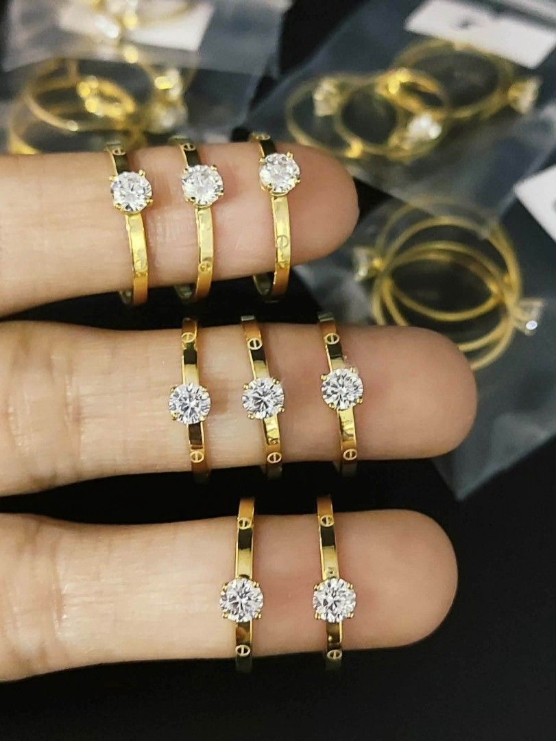 18k Saudi gold lightweight engagement ring (Category: Rings) located in Manila. Submitted by bhelgoldseller2ndaccount (Listing ID 1460135901, Image 1). Description: New!!✨New!!✨New!! Authentic 18k Saudi Golds 💯pawnable/naisasanla 💯with high appraisal rate 💯good investment 💯Direct supplier price 👉OPEN for resellers 🌺please take time to evaluate their actual sizes and grams 👉Best panggift for all occasions ✅ Sold per grams not per piece Kya 