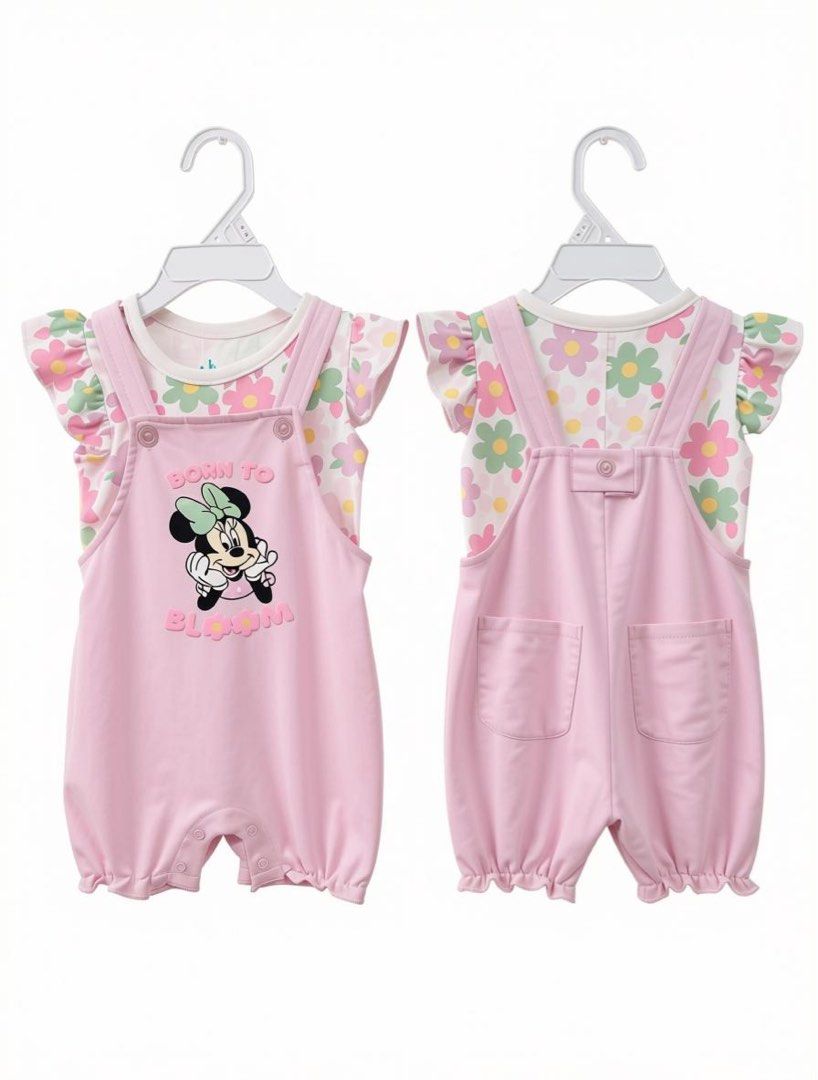 2pc Disney Baby Romper Set (Category: Babies & Kids Fashion) located in Manila. Submitted by bevdeguzman (Listing ID 1460209851, Image 1). Description: - Adorable Disney character baby romper sets - Available designs: Minnie Mouse, Winnie the Pooh, Mickey Mouse - Made with soft, comfortable fabric - Features convenient snap closures for easy diaper changes - Ideal for daily wear or special events.