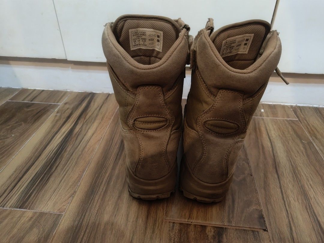 511 ATAC TACTICAL COMBAT BOOTS (Category: Boots) located in Baliuag. Submitted by declutternibradley (Listing ID 1460294850, Image 3). Description: 5.11 ATAC COYOTE BOOTS - best for Airsoft, trekking, etc. - Outsoles have decent grip. oil- and slip-resistant. -still has original insole and laces -sold as is .