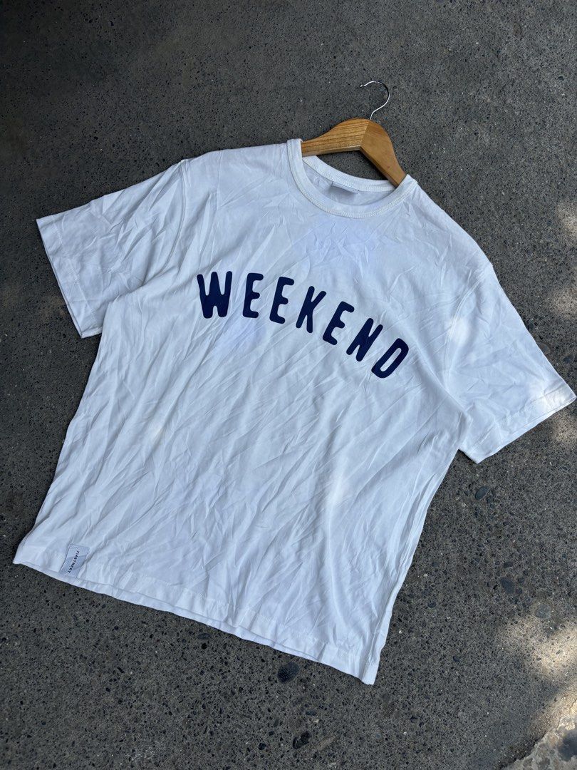 714 street WEEKEND (Category: Tshirts & Polo Shirts ) located in Panabo. Submitted by thrifty.red (Listing ID 1460139141, Image 1). Description: 21.5x28 Excellent.
