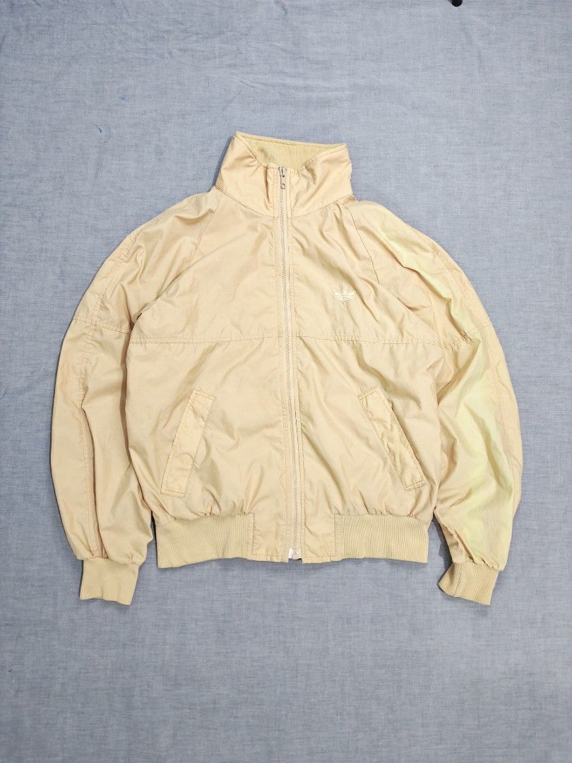 80s adidas decente track jacket (Category: Coats, Jackets and Outerwear) located in Baguio. Submitted by used_clothing2600 (Listing ID 1460199454, Image 1). Description: 80s adidas decente track jacket good condition size small pit to pit 20.5 inches length 24 1500.