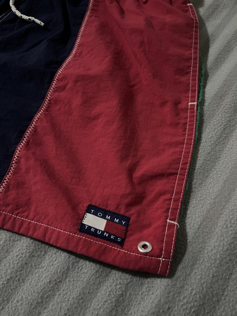 90's TOMMY TRUNKS by TOMMY HILFIGER (Category: Shorts) located in Manila. Submitted by yerrr. (Listing ID 1460274056, Image 3). Description: 90's TOMMY TRUNKS by TOMMY HILFIGER PSG OUT🙌🏻 Size: Large on tag Waistline: 32- 40 Length: 15 Excellent Condition DM ME📥 NEGOTIABLE ₱500 .
