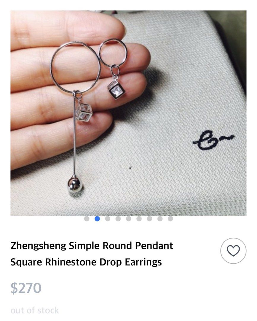 925 Silver Dangling Earrings (Category: Earrings) located in Paranaque City. Submitted by dalle_closet (Listing ID 1460146981, Image 2). Description: magkaiba po talaga yung design nito 925 silver.