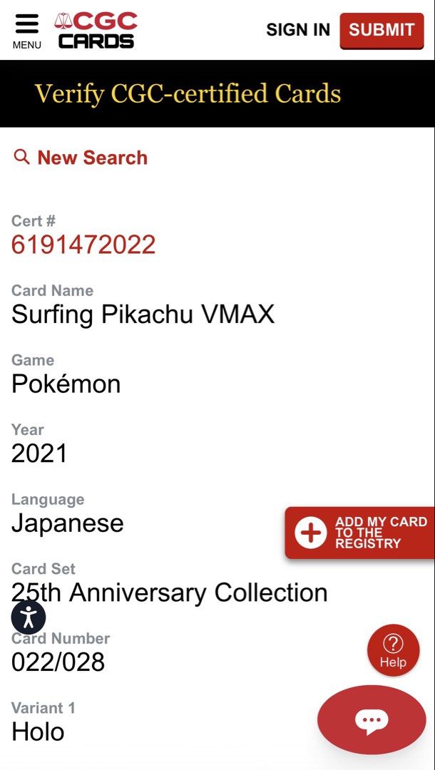 ［9月限定優惠 最後10日🔥 詳情在描述欄］Ptcg Pokemon Card 寶可夢日版 S8a 022/028 Surfing Pikachu VMax / 沖浪比卡超 VMax (CGC 10) （分類：鑑定單卡）位於 Hong Kong。 由 wcj_02 提交（商品編號 1460152518，圖片 3）。簡介： ［9月限定優惠］ 購買1張鑑定卡->全單95折 購買2張鑑定卡->全單85折 購買3張或以上裸卡->全部裸卡9折 (我profile內所有卡一齊買都有優惠🔥) 順豐到付or 面交 時間地點可夾 歡迎瀏覽我的個人檔案查看其他商品。