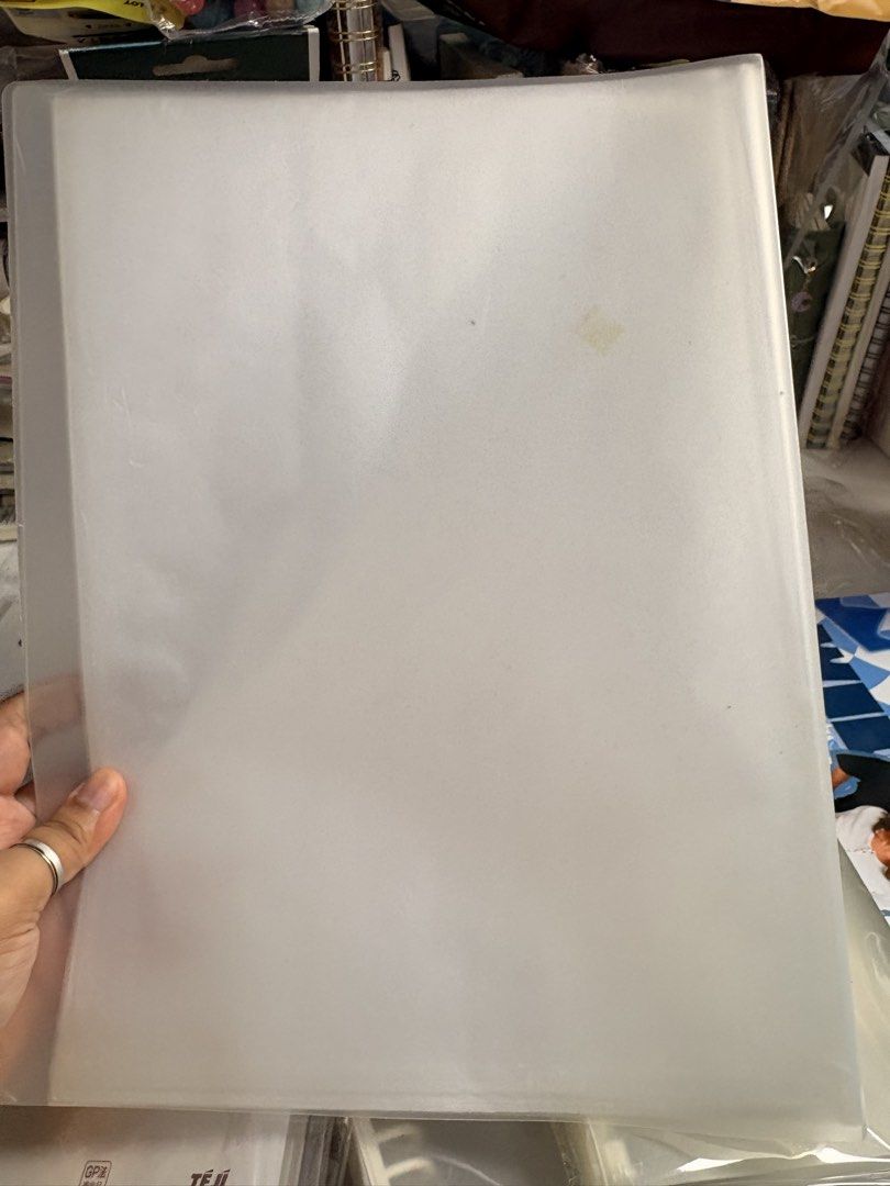 A4 Clear Binder (Category: Stationery & School Supplies) located in Pasig City. Submitted by purplewingsph1 (Listing ID 1460108220, Image 3). Description: - Non-ring - 20 pockets PAYO Only. Strictly no COD. (Please view my Carousell profile for proof of legitimacy: purplewingsph1) Mode of payment: Gcash, Maya, or Bank transfer (Seabank or UB) Mode of Delivery: Buyer will shoulder shipping. Can do Same-day-delivery within Metro Manila (Via Lalamov
