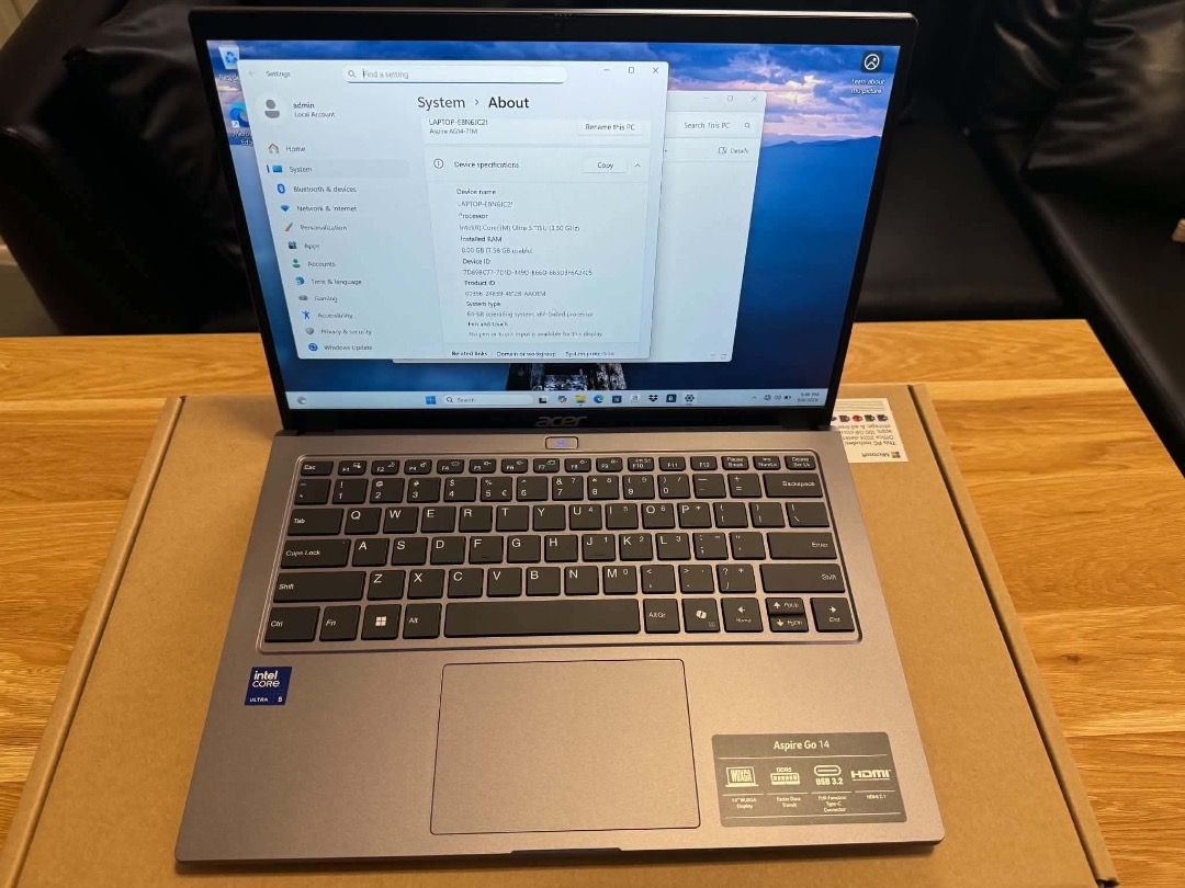 ACER ASPIRE GO 14 AG14-71M (Category: Laptops & Notebooks) located in Manila. Submitted by juliaveluz (Listing ID 1460198162, Image 3). Description: ACER ASPIRE GO 14 AG14-71M ✨ Intel Core Ultra 5 115U ✨ 8GB RAM ✨ 512GB SSD ✨ 14” WUXGA Display ✨ Intel Graphics ✨ Windows 11 ✨ USB Type-C / USB 3.2 ✨ HDMI 2.1 ✨ Slim & Lightweight Design Perfect for: Students, online classes, Microsoft Office, research, browsing, Zoom/Google Meet, programming, presen