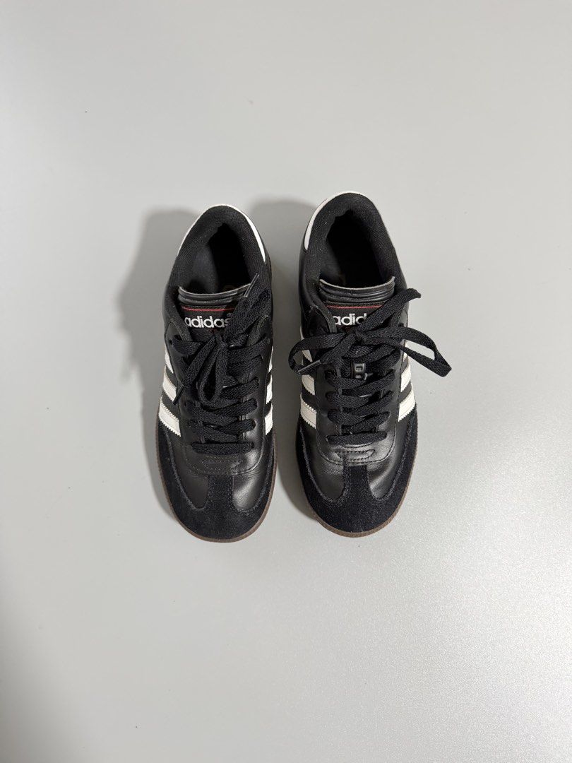 Adidas Samba Black White (Category: Sneakers) located in Manila. Submitted by jasonkicksph (Listing ID 1460274340, Image 2). Description: Adidas Samba Black White 4US 22CM Authentic Good Condition Pair only ₱2,000.
