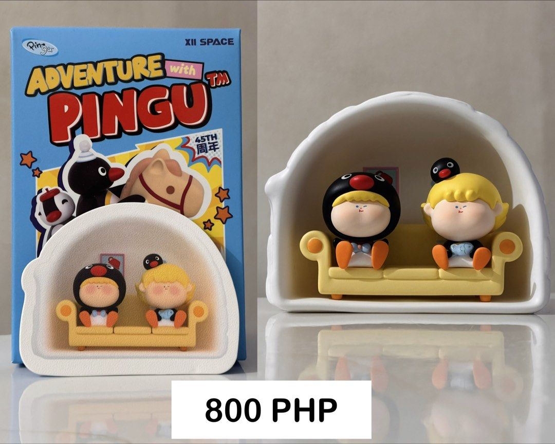 Adventure with Pingu Blind Box Toy Amlls (Category: Designer & Blind Box Toys) located in Quezon City. Submitted by idroxos01 (Listing ID 1460141176, Image 1). Description: 800 php - Complete inclusion - Box , Foil , Accessories & Card - Unsealed -Opened at the bottom 📍Bulacan / QC / Mandaluyong.