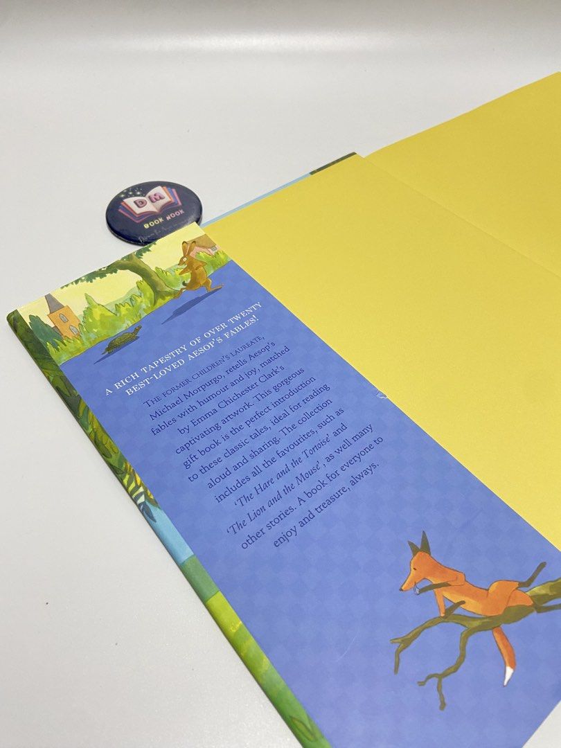 Aesop’s Fables by Michae Morpugo (Category: Children's Books) located in Caloocan City. Submitted by dmbooknook (Listing ID 1460277299, Image 3). Description: EUC | Large hardcover with dust jacket ( tiny tear on the dj inside) 🦁 𝐀𝐄𝐒𝐎𝐏’𝐒 𝐅𝐀𝐁𝐋𝐄𝐒 - 𝐓𝐡𝐞 𝐂𝐥𝐚𝐬𝐬𝐢𝐜 𝐑𝐞𝐭𝐨𝐥𝐝 🦊 𝗧𝗵𝗲 𝘁𝗶𝗺𝗲𝗹𝗲𝘀𝘀 𝗳𝗮𝗯𝗹𝗲𝘀 𝘄𝗲 𝗮𝗹𝗹 𝗴𝗿𝗲𝘄 𝘂𝗽 𝘄𝗶𝘁𝗵 — 𝗯𝗲𝗮𝘂𝘁𝗶𝗳𝘂𝗹𝗹𝘆 𝗿𝗲𝘁𝗼𝗹𝗱 𝗳𝗼𝗿 𝗹𝗶𝘁𝘁𝗹𝗲 𝗿𝗲𝗮𝗱𝗲𝗿𝘀! 𝗕𝘆 �