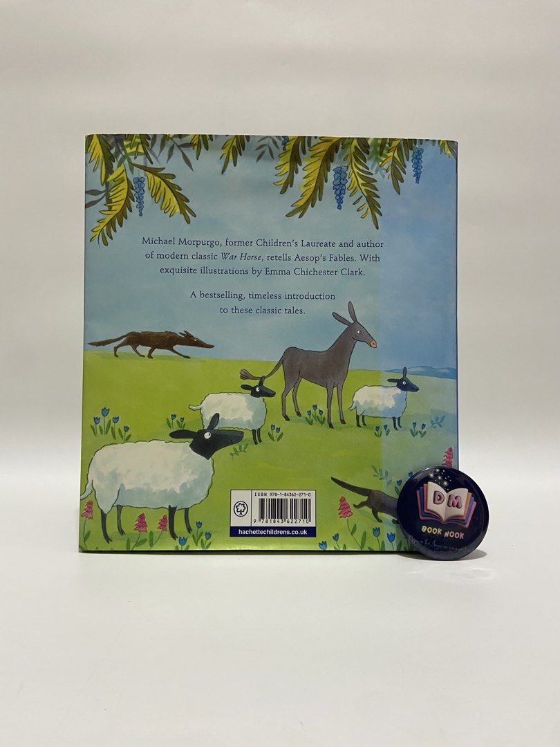 Aesop’s Fables by Michae Morpugo (Category: Children's Books) located in Caloocan City. Submitted by dmbooknook (Listing ID 1460277299, Image 2). Description: EUC | Large hardcover with dust jacket ( tiny tear on the dj inside) 🦁 𝐀𝐄𝐒𝐎𝐏’𝐒 𝐅𝐀𝐁𝐋𝐄𝐒 - 𝐓𝐡𝐞 𝐂𝐥𝐚𝐬𝐬𝐢𝐜 𝐑𝐞𝐭𝐨𝐥𝐝 🦊 𝗧𝗵𝗲 𝘁𝗶𝗺𝗲𝗹𝗲𝘀𝘀 𝗳𝗮𝗯𝗹𝗲𝘀 𝘄𝗲 𝗮𝗹𝗹 𝗴𝗿𝗲𝘄 𝘂𝗽 𝘄𝗶𝘁𝗵 — 𝗯𝗲𝗮𝘂𝘁𝗶𝗳𝘂𝗹𝗹𝘆 𝗿𝗲𝘁𝗼𝗹𝗱 𝗳𝗼𝗿 𝗹𝗶𝘁𝘁𝗹𝗲 𝗿𝗲𝗮𝗱𝗲𝗿𝘀! 𝗕𝘆 �