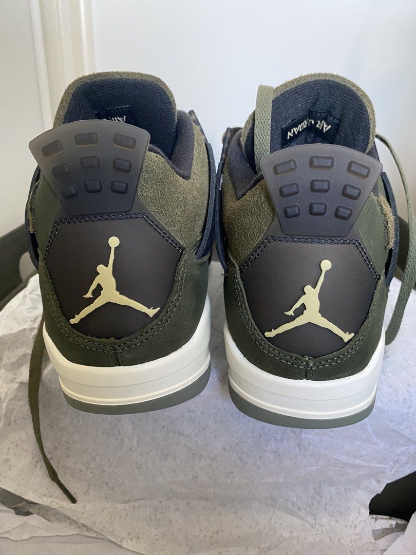 Air Jordan 4 "Olive" FB9927-200 (Category: Sneakers) located in Calapan. Submitted by yowstuff (Listing ID 1460216678, Image 3). Description: - Authentic Air Jordan 4 "Olive" - Size: US 9 - Includes original box - Essential for any sneaker collection - Don't miss out!.