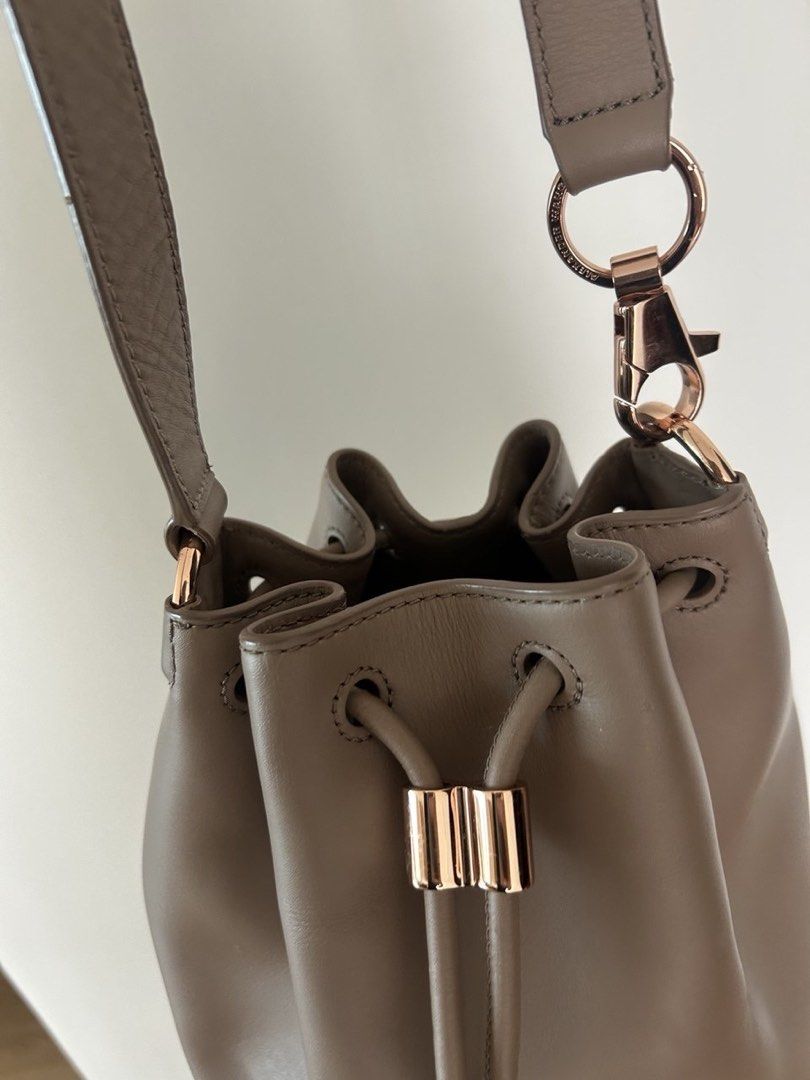 Alexander Wang Alpha Bucket Bag (Category: Luxury Bags & Wallets) located in Makati City. Submitted by megoygoy (Listing ID 1460166122, Image 3). Description: - taupe color - 100% original - BRAND NEW, never used!.