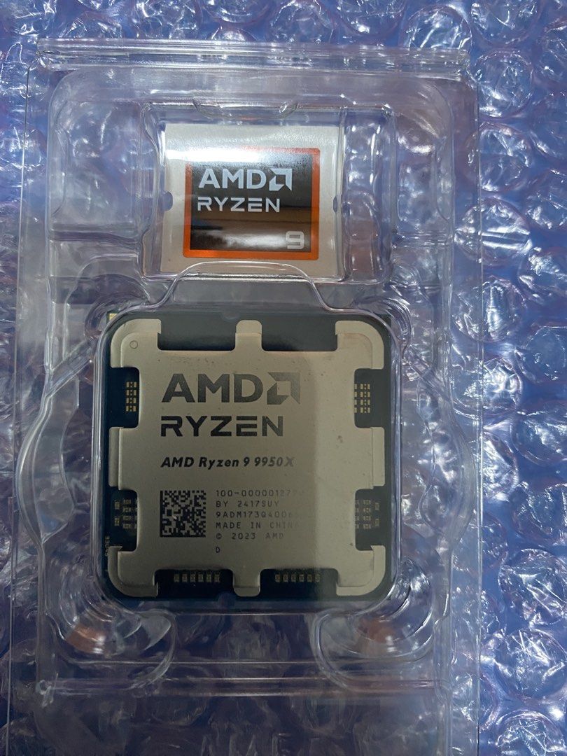 AMD Ryzen 9 9950X | Brand New - Tray Type (Category: Computer Parts) located in Muntinlupa City. Submitted by bongskie1970 (Listing ID 1460189038, Image 1). Description: AMD Ryzen 9 9950X Processor Brand New |Tray Type Core Performance SpecsCores/Threads: 16 Cores / 32 ThreadsBase Clock: 4.3 GHzMax Boost Clock: Up to 5.7 GHzL2 Cache: 16 MBL3 Cache: 64 MB (80 MB total cache)Unlocked for Overclocking: Yes [1] (https://www.techpowerup.com/cpu-specs/