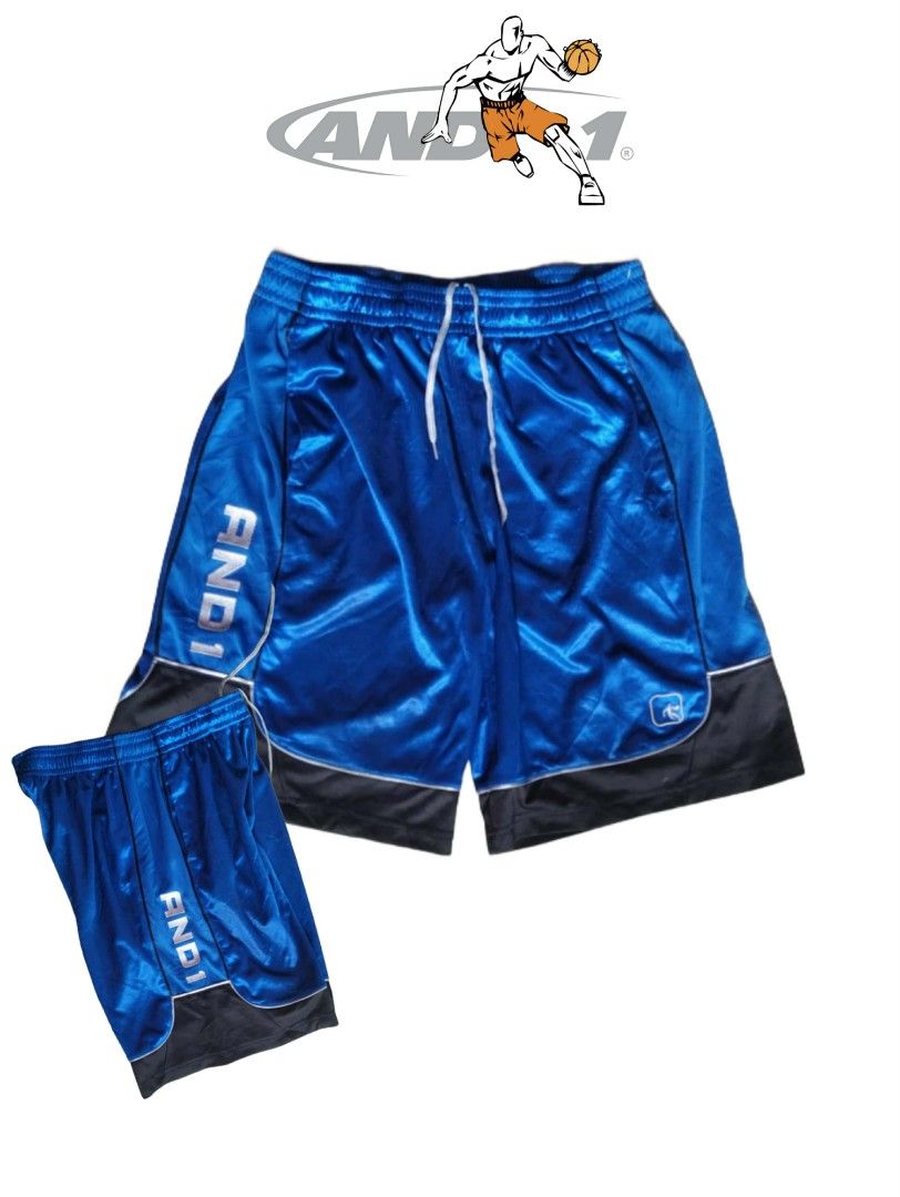 And1 y2k blue shorts (Category: Coats, Jackets and Outerwear) located in Baguio. Submitted by villa_aparel (Listing ID 1460231594, Image 1). Description: And 1 Length - 20 inches Waist- 30 inches Width - 19 inches Issues: Multiple pinholes Color rate: 9/10 authentic.