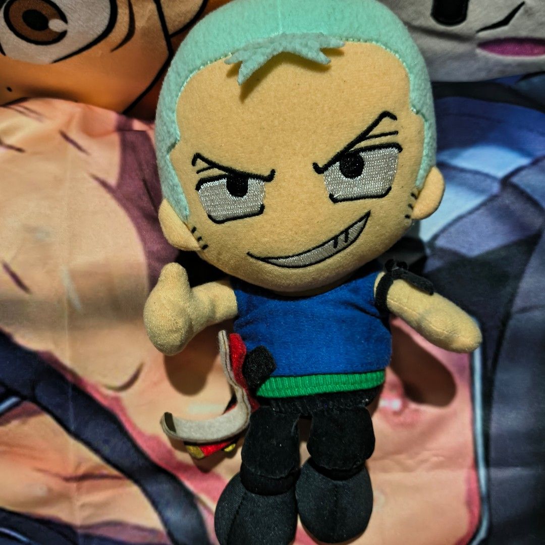 Anime Character Zoro plush vintage (Category: Plushies & Soft Toys) located in Manila. Submitted by blackstar027 (Listing ID 1460294645, Image 1). Description: As is. Please refer to the images for the actual item. MOP - gCash - BPI, UB, AUB, MariBank SAMEDAY DELIVER - any available MC courier service SCHEDULED DELIVERY - J&T, Flash Any shipping fee will be shouldered by the buyer.