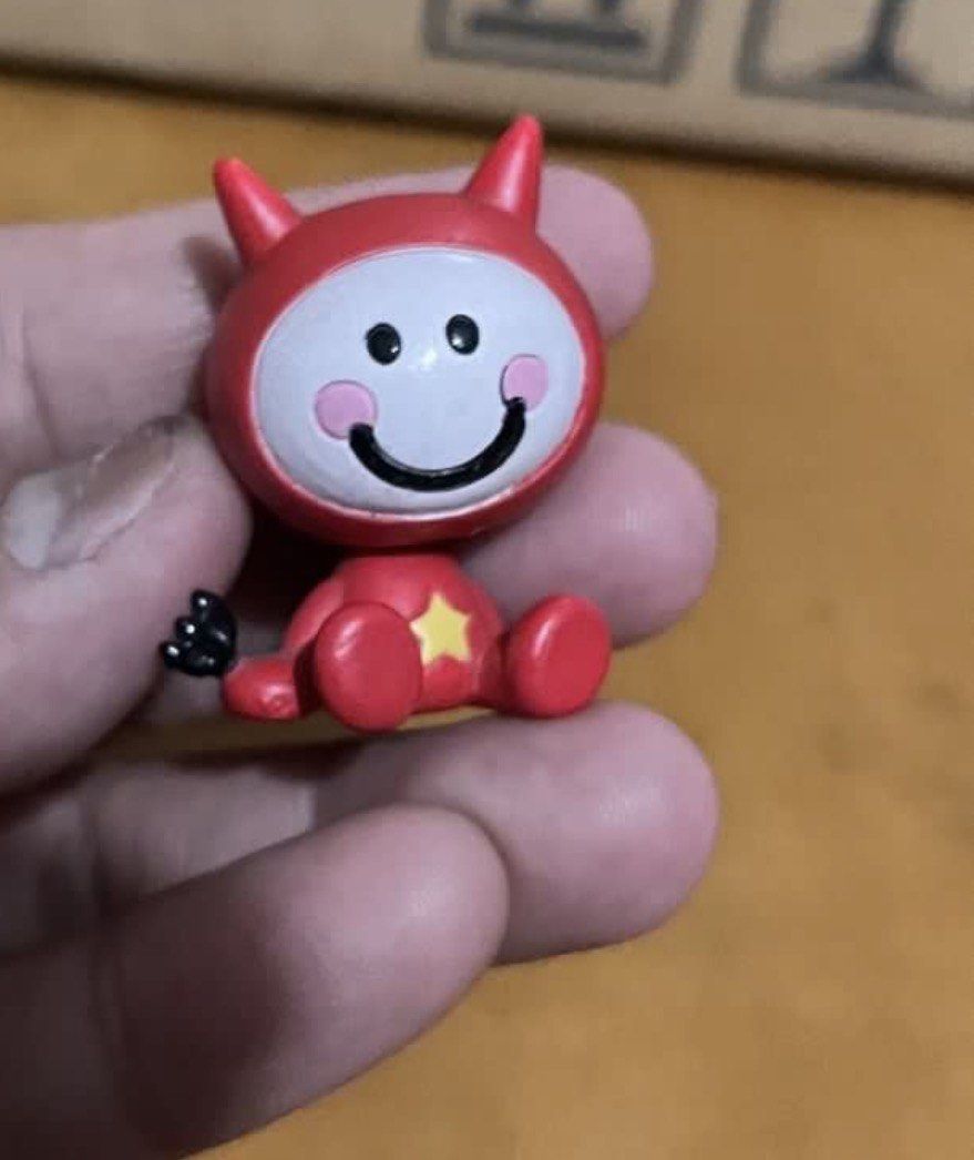 Anime red devil toy figure (Category: Figurines & Statues) located in Paranaque City. Submitted by bonsaiart (Listing ID 1460129712, Image 3). Description: Pre owned Good condition 50(fixed) +sf via GCASH or paymaya No to meetup No to cop / cod Shipping via j&t only No breaking of set or bundle.