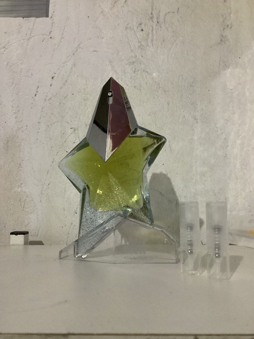 Angel Aqua Chic EDT 2012 by Thierry Mugler 1ml Decant (Category: Fragrance & Deodorants) located in Alfonso. Submitted by glenngarcia03 (Listing ID 1460206956, Image 1). Description: 2-3 slots.