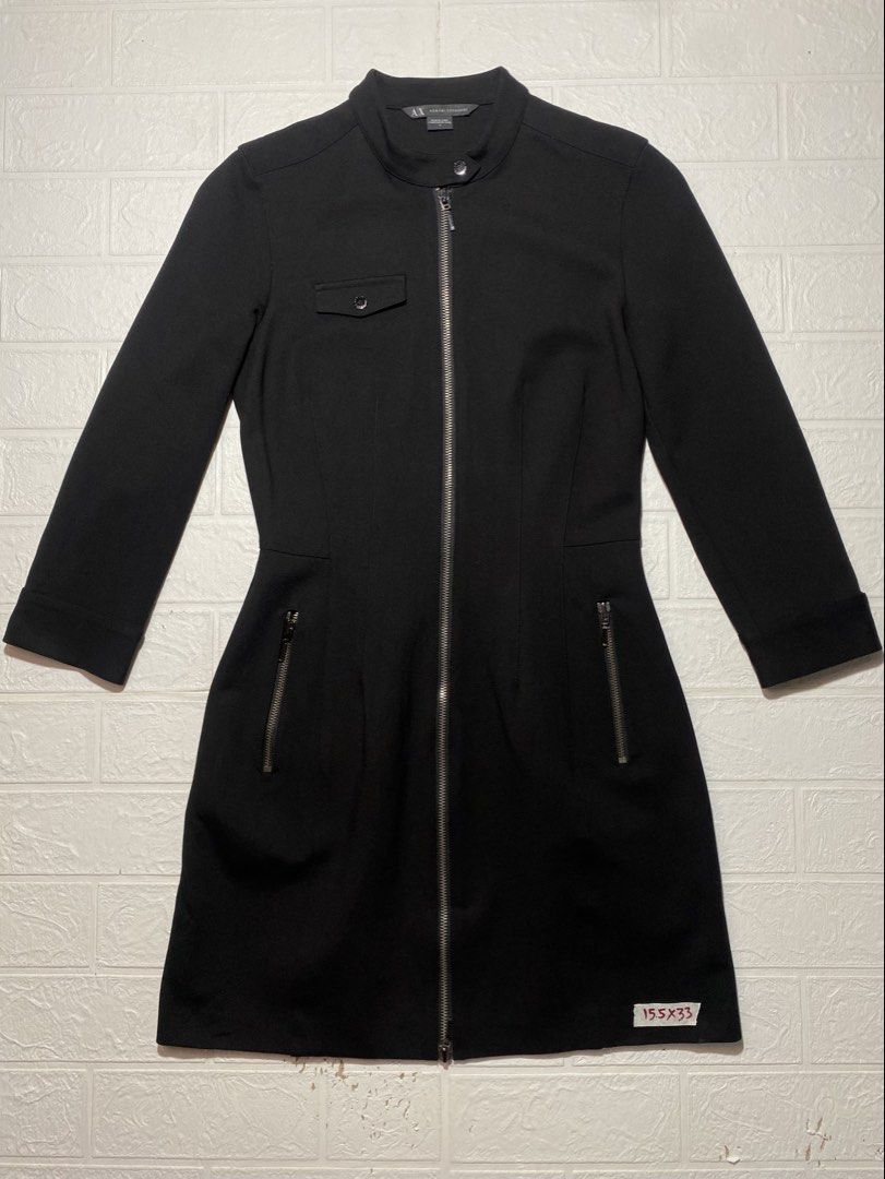 ARMANI EXCHANGE BLACK DRESS (Category: Dresses) located in Tagbilaran City. Submitted by we_thrift (Listing ID 1460201328, Image 1). Description: Size 4 Width:15.5 Length:33.